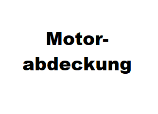 Motorabdeckung