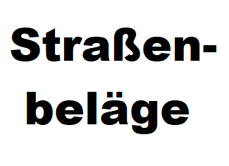 Straßenbeläge
