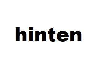 hinten