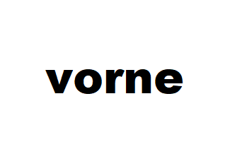 vorne
