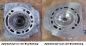 Preview: Cagiva Mito125 Zylinderkopf (Dome) ausdrehen - planen
