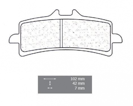 SBS Bremsbeläge für Suzuki GSXR 1000 2012-