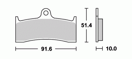 SBS Bremsbeläge für Performance Machine 112 X 6QC