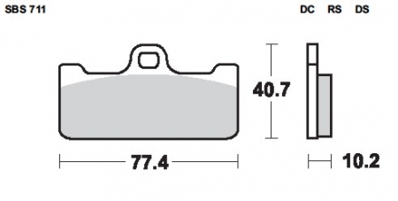 SBS Bremsbeläge Brembo Racing Calipers Monoblock XA93310/11