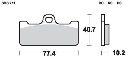 SBS Bremsbeläge Brembo Racing Calipers Monoblock XA3B830/31 P4 32/36