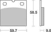 SBS Bremsbeläge für BMW R 80 RT/2 84-94