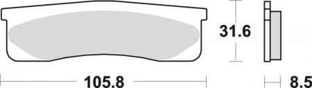 SBS Bremsbeläge für Honda VFR 750 F 86-87