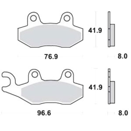 SBS Bremsbeläge für Yamaha XTZ Super Tenere	89-98