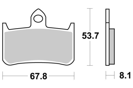 SBS Bremsbeläge für Honda RVF 750 R 94-98