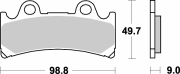 SBS Bremsbeläge für Yamaha FZR 1000 Exup 94-95