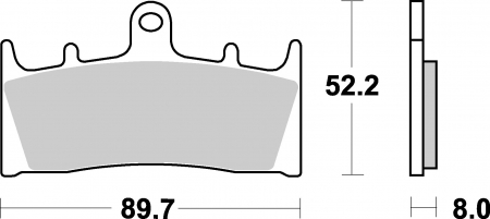 SBS Bremsbeläge für Kawasaki ZRX 1200 R 01-06