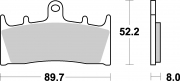 SBS Bremsbeläge für Kawasaki ZX-12R 1200 00-03