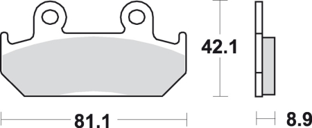 SBS Bremsbeläge für Honda CBR 600 F 87-94