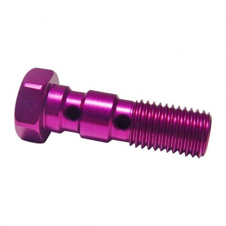 Hohlschraube doppelt 3/8-24 Violett