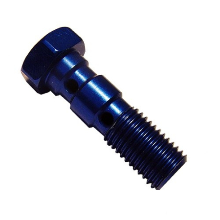 Hohlschraube doppelt M10X1.25 blau