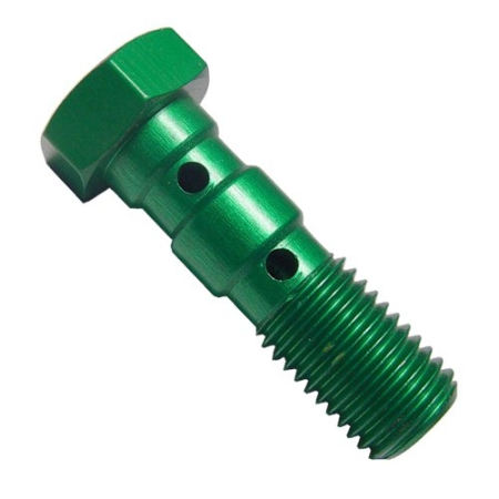 Hohlschraube doppelt M10X1.25 grün