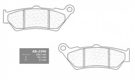 Preview: Honda NTV650 Deauville RC47 (650ccm) 1998-2001 Alpha Technik Bremsbeläge