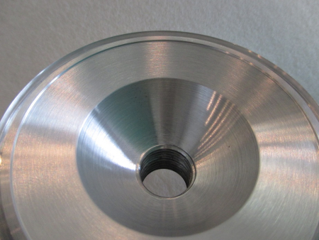 Preview: Hercules K125 MRG Zylinderkopfeinsatz / Kalotte V=16,8ccm Q=0,50 D=56,00mm für unseren Zylinderkopfumbau MRG aus unserem Hause