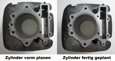 Yamaha XT600 / TT600 Zylinder planen Kopfseite
