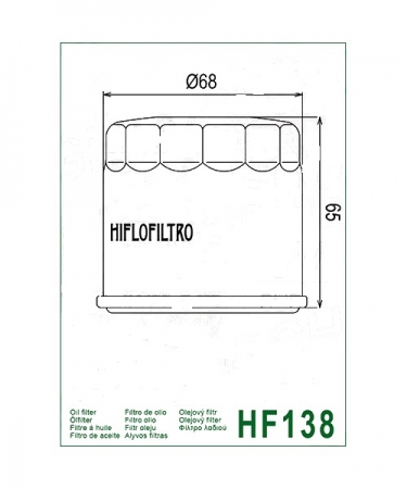 Suzuki VL1500 Intruder 1998 – 2004 HIFLO Racing Ölfilter HF138RC
