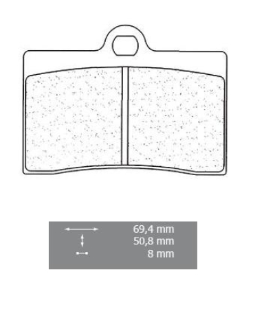 SBS Bremsbeläge für Honda RS125R / RS250R