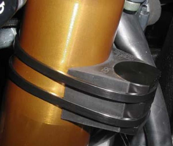 Honda CBR600RR  / VFR800 Lenkanschlagschuetzer schwarz inkl. Kabelbinder