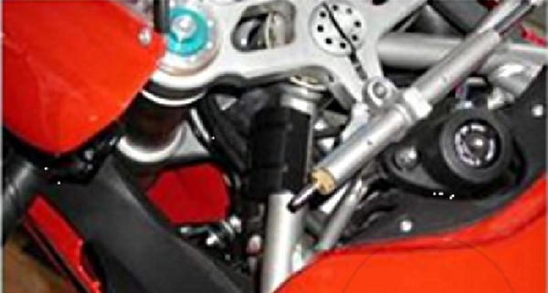 Ducati 1199 Panigale Lenkanschlagschuetzer schwarz inkl. Kabelbinder