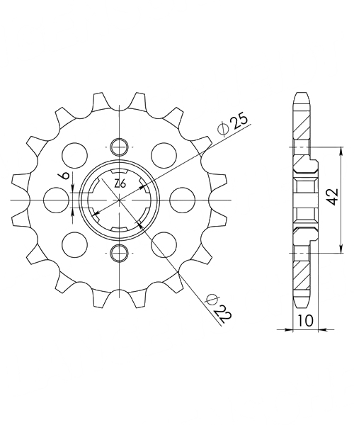 Honda XL500 R 1982 – 1987 Ritzel Supersprox 520 - 16Z