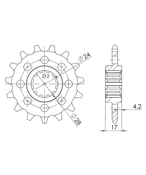 Honda CBR600 F 1987 - 1998 Ritzel Supersprox 520 - 15Z