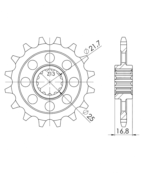 Honda NC700 X /XA ABS 2012 - 2015 Ritzel Supersprox 520 - 15Z