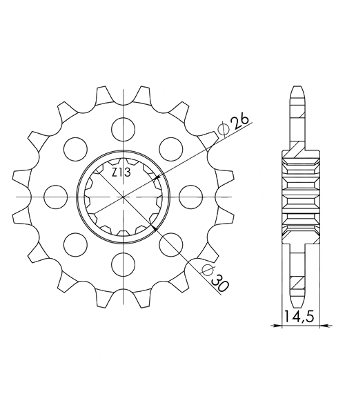Honda CB1300 X-4 1997 - 1999 Ritzel Supersprox 520 - 16Z