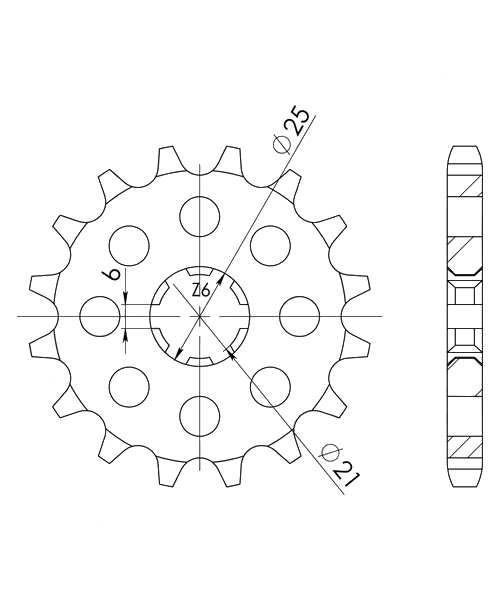 Kawasaki Z400 G 1979 Ritzel Supersprox 530 - 15Z