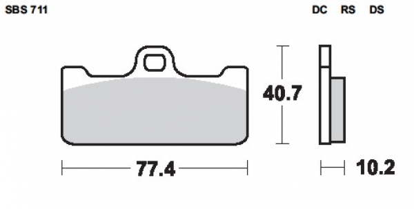 SBS Bremsbeläge Brembo Racing Calipers Monoblock XA93310/11
