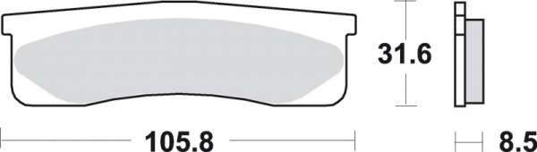 SBS Bremsbeläge für Honda VFR 750 F 86-87