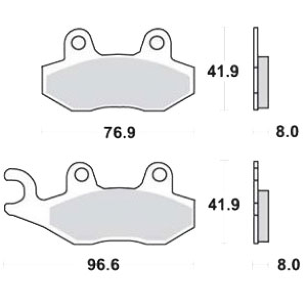 SBS Bremsbeläge für Yamaha XTZ Super Tenere	89-98