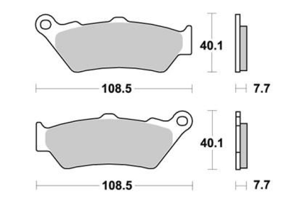 SBS Bremsbeläge für Yamaha XT 660 R 04-13