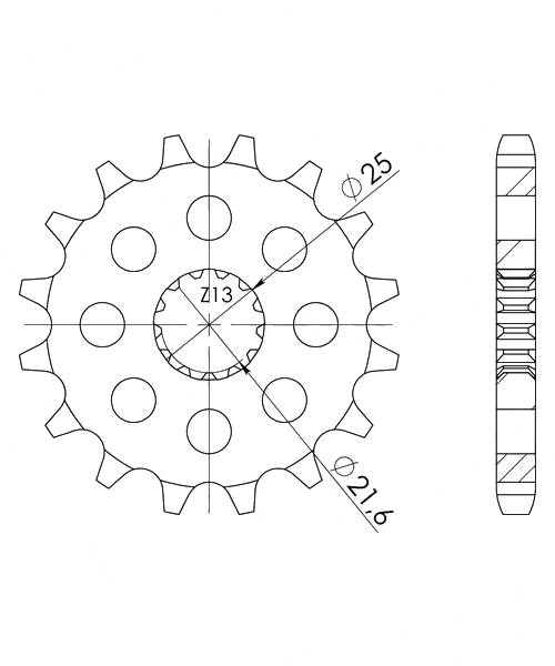 Kawasaki ZX-7 R 750 1996 - 2002 Ritzel Supersprox 525 - 15Z