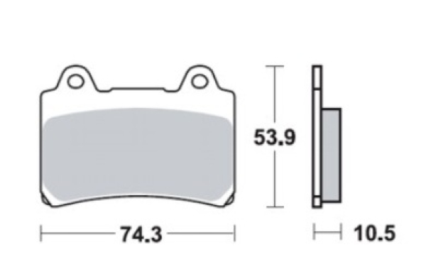 SBS Bremsbeläge für Yamaha FZ 750 89-94