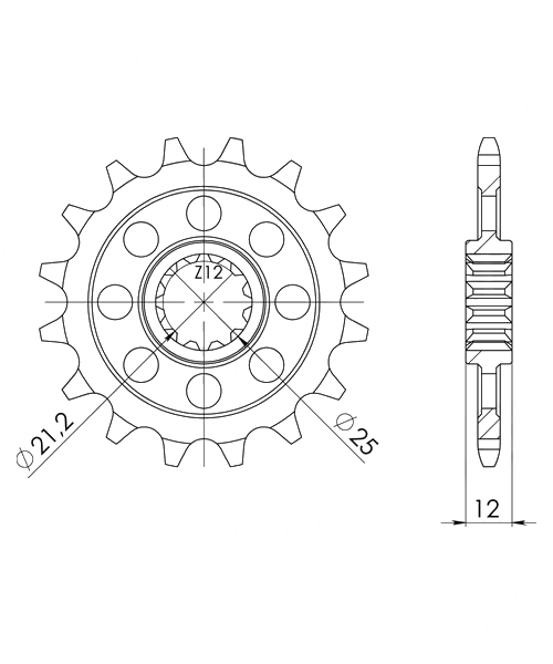 Husaberg FE350 /E 1996 – 1999 Ritzel Supersprox 520 - 12Z