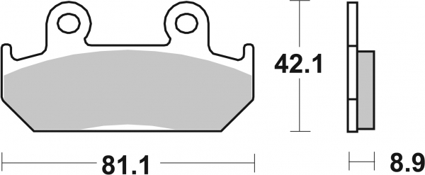 SBS Bremsbeläge für Honda CBR 250 Hurricane 1987