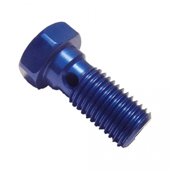 Hohlschraube einfach M10X1.25 blau