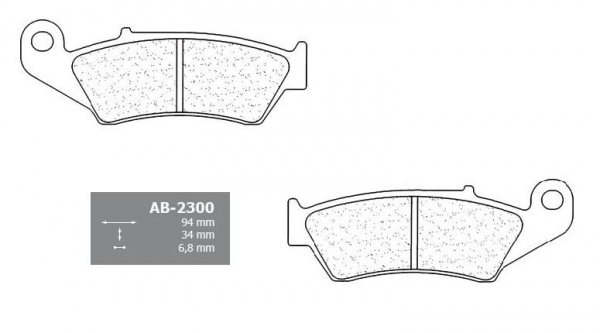 Honda XRV750 Africa Twin RD07 (750ccm) 1993- Alpha Technik Bremsbeläge