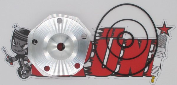 Aprilia AF1 125 Rotax 122/123 MRG Zylinderkopfeinsatz / Kalotte V=11,4ccm K=2mm Q=1,40mm