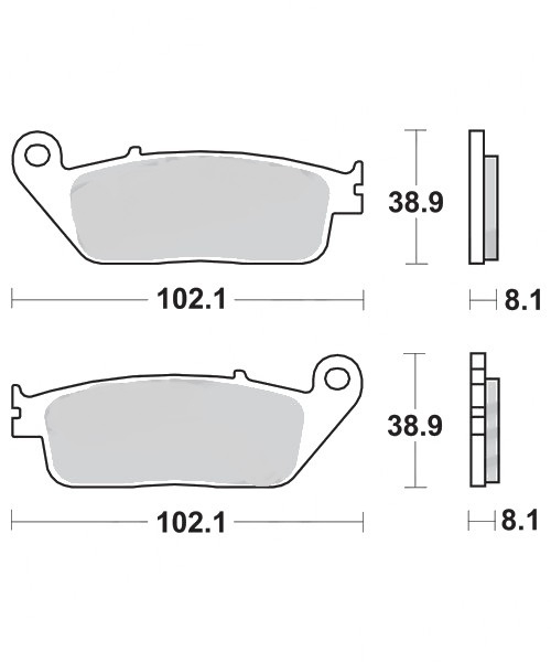SBS Bremsbeläge für Honda CBR 1000 F 1989 – 1992