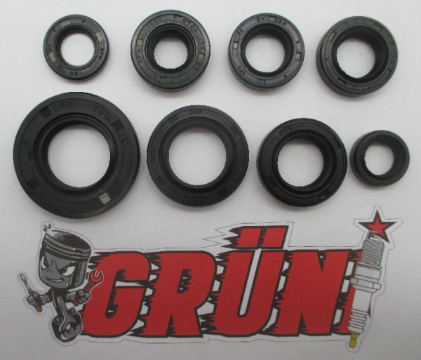 Honda CR80 Bj. 1985 - 2003 Grüni Motorsimmerringsatz