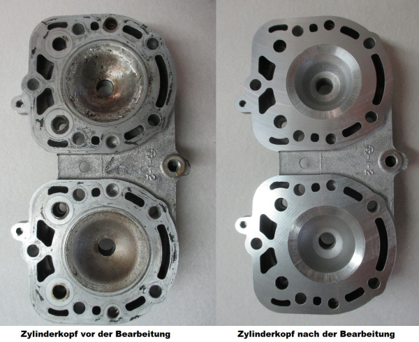 Kawasaki KR1 250 (S) Zylinderkopf ausspindeln - planen