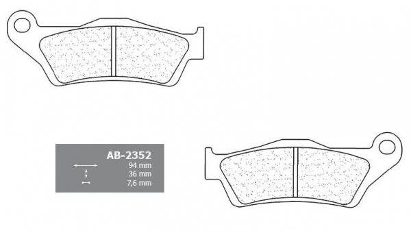 Alpha Technik Bremsbeläge für Ducati 620 Multistrada A1 (618ccm) 2005-