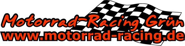 Motorrad-Racing Grün Aufkleber schwarz / rot